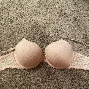 Nude lace bra
